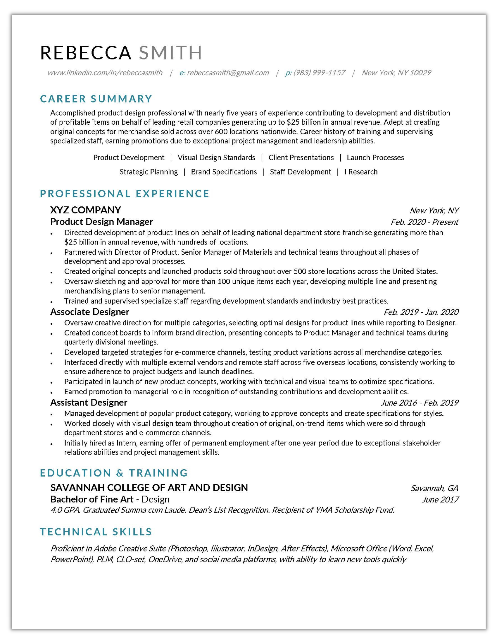 Apparel Designer - After Resume