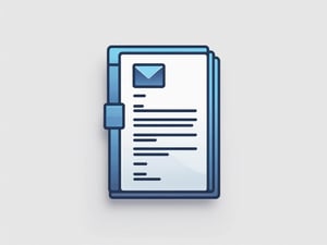 simple icon that depicts a role-targeted resume and cover letter.